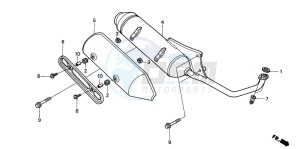 NES150 125 drawing EXHAUST MUFFLER