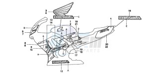 CBR600F3 drawing STRIPE (CBR600F3T)