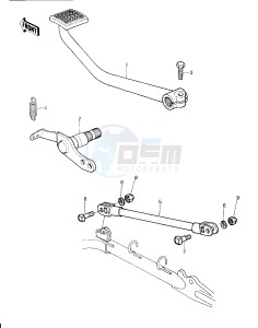 KZ 750 H [LTD] (H1) [LTD] drawing BRAKE PEDAL_TORQUE LINK -- 80 H1- -