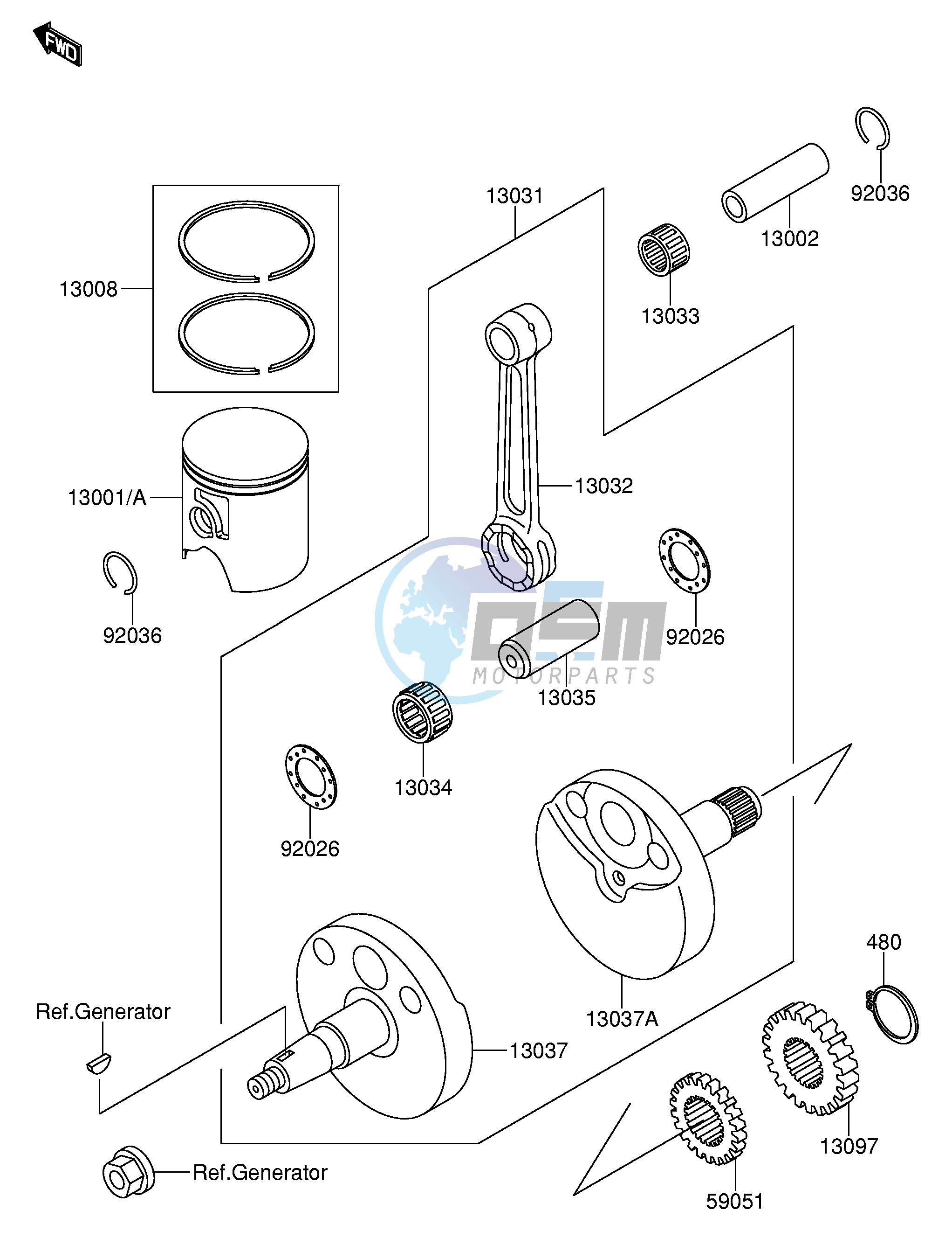 CRANKSHAFT PISTON