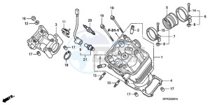 CBR125RWA Europe Direct - (ED / WH) drawing CYLINDER HEAD (CBR125RW7/RW9/RWA)