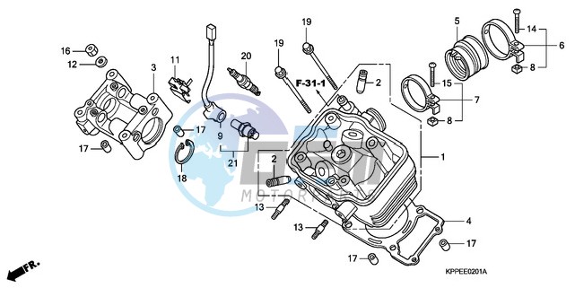 CYLINDER HEAD (CBR125RW7/RW9/RWA)