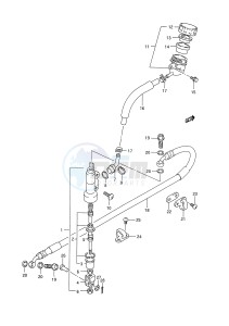 RM250 (E28) drawing REAR MASTER CYLINDER