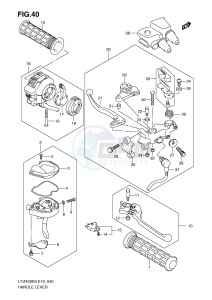 LT-Z400 (E19) drawing HANDLE LEVER