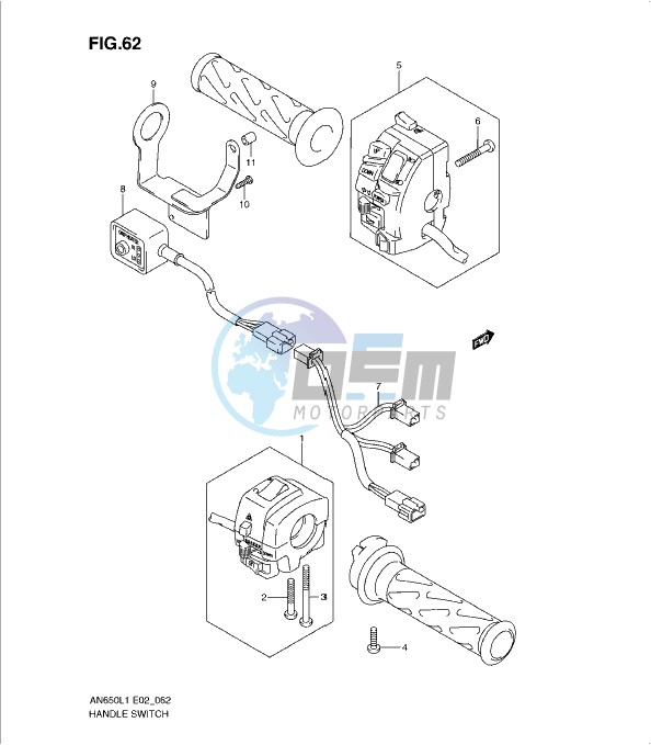 HANDLE SWITCH (AN650AL1 E2)