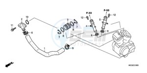 VT750CA9 UK - (E / MKH ST) drawing WATER PIPE