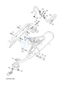 YN50F OVETTO 4T (2ACG) drawing EXHAUST