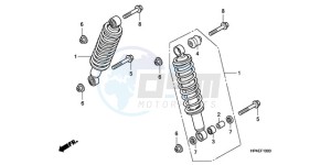 TRX420FEA Europe Direct - (ED / 4WD) drawing FRONT CUSHION