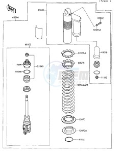 KX 250 G [KX250] (G1-G3) [KX250] drawing SHOCK ABSORBER-- S- -