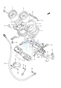 GSX-R1100 (E28) drawing SPEEDOMETER