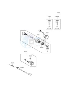 MULE 610 4x4 KAF400AGF EU drawing Ignition Switch