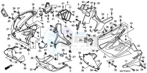 XL1000VA9 UK - (E / ABS MKH) drawing UNDER COWL