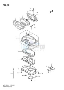 VZR1800 (E2) INTRUDER drawing SPEEDOMETER (VZR1800L1 E24)