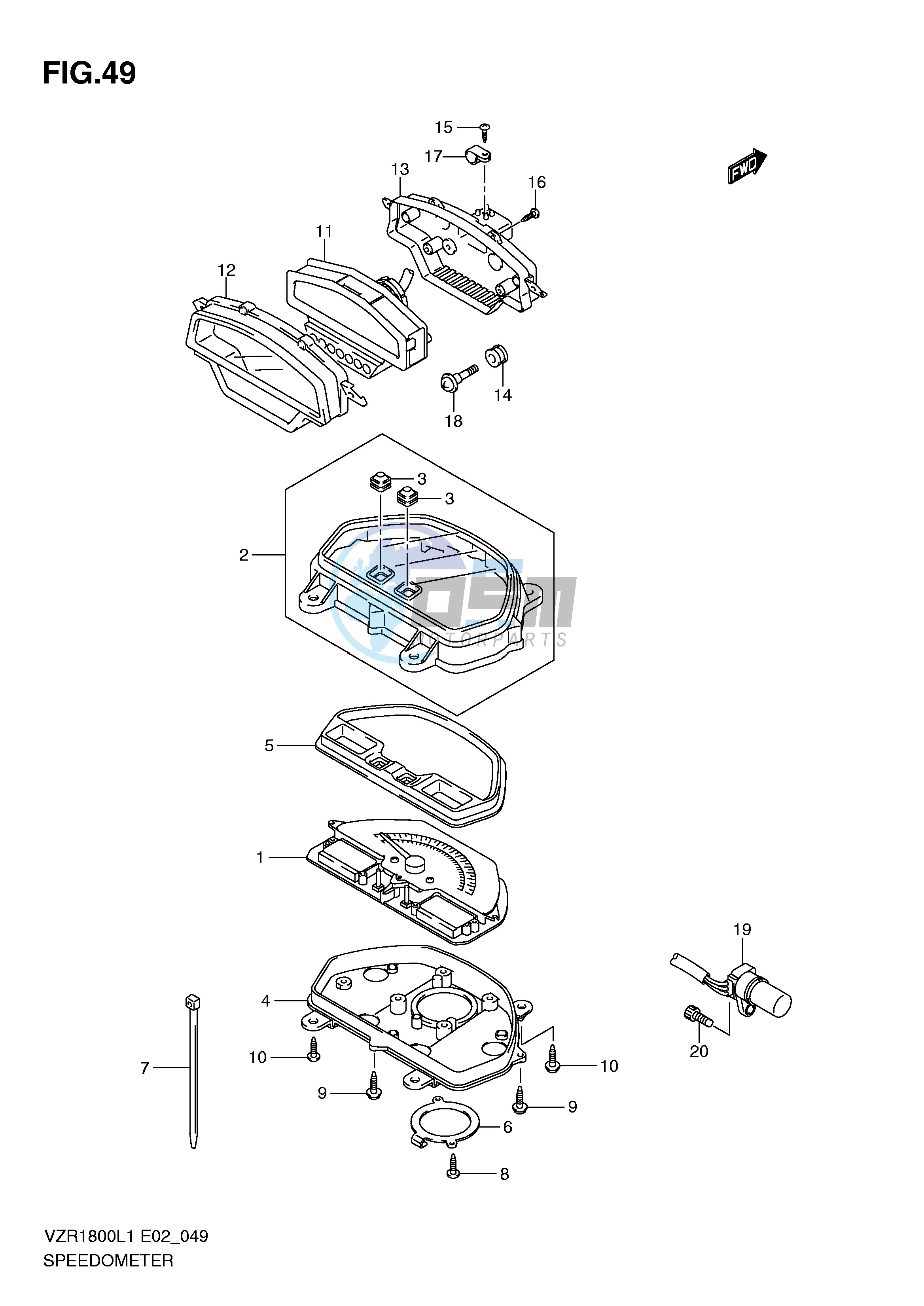 SPEEDOMETER (VZR1800L1 E24)