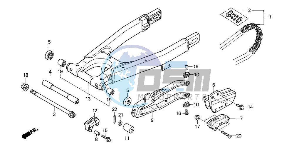 SWINGARM/CHAIN CASE