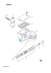 VS750GL (E1) INTRUDER drawing CLUTCH MASTER CYLINDER