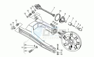 Nevada 750 drawing Swing arm