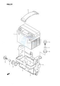 DR650 (E4) drawing BATTERY