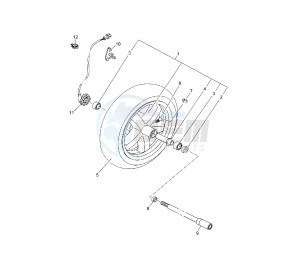 YP R X-MAX SPORT 250 drawing FRONT WHEEL