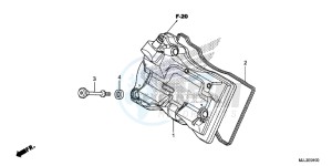 NC750XAE NC750XA Europe Direct - (ED) drawing CYLINDER HEAD COVER