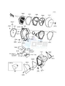 KLX450R KLX450AGF EU drawing Air Cleaner