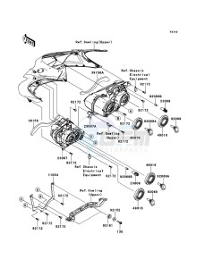 ZZR1400_ABS ZX1400FEF FR GB XX (EU ME A(FRICA) drawing Headlight(s)