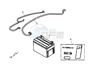 JET 4 50cc drawing BATTERY