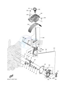 YXF850ES YXF85WPSJ WOLVERINE X (BG4A) drawing SHIFT SHAFT