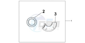 CBR1000RRA Australia - (U) drawing CARBON CRANKCASE COVER SET