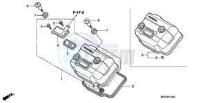 CBR125RW9 Europe Direct - (ED / WH) drawing CYLINDER HEAD COVER