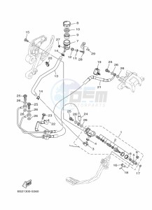 MT-09 MTN850-A (BS2V) drawing REAR MASTER CYLINDER