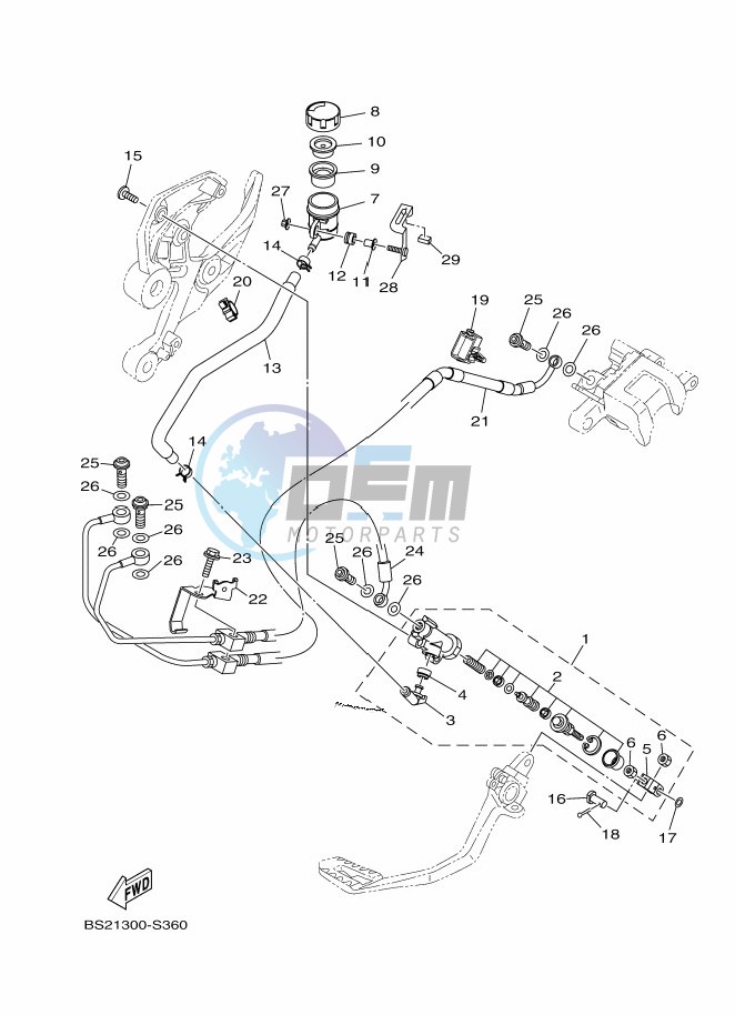 REAR MASTER CYLINDER