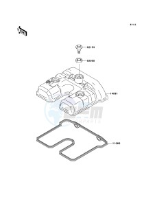 KLX250 KLX250SBF GB XX (EU ME A(FRICA) drawing Cylinder Head Cover