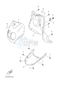 YN50FM NEO'S 4 (2CG4 2CG4) drawing LEG SHIELD