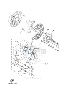 YFM700R YFM70RSSG RAPTOR 700 SPECIAL EDITION (B467) drawing FRONT BRAKE CALIPER