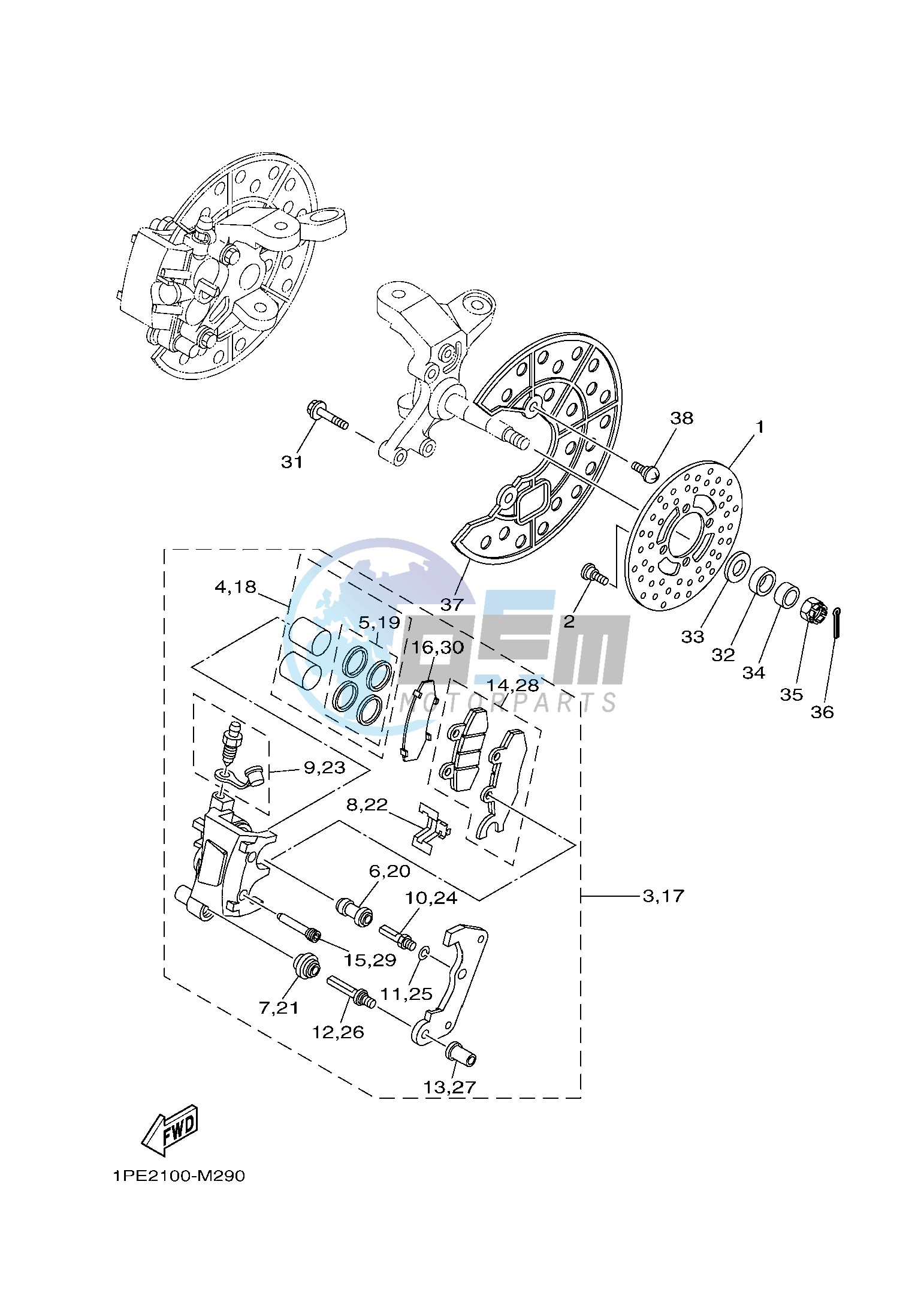 FRONT BRAKE CALIPER