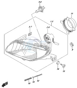 LT-A500XP drawing HEADLAMP