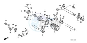 CRF150RC drawing GEARSHIFT DRUM