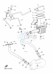 YFM90R (BD3C) drawing INTAKE