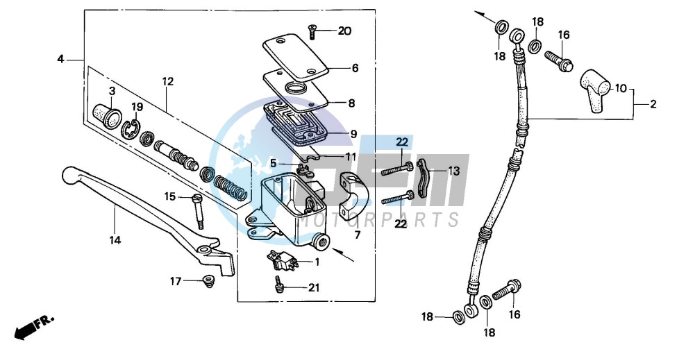 FR. BRAKE MASTER CYLINDER