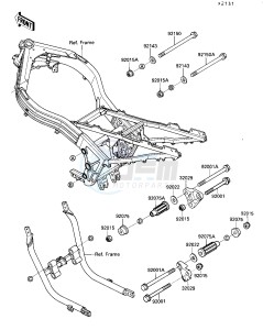 ZX 1000 B [NINJA ZX-10] (B3) [NINJA ZX-10] drawing FRAME FITTINGS