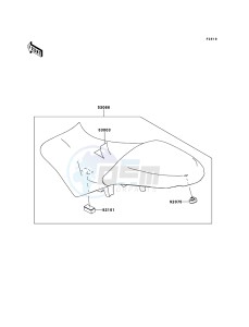 VERSYS KLE650CEF XX (EU ME A(FRICA) drawing Seat