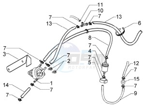 Granturismo 200 L U.S.A. drawing Fuel pump