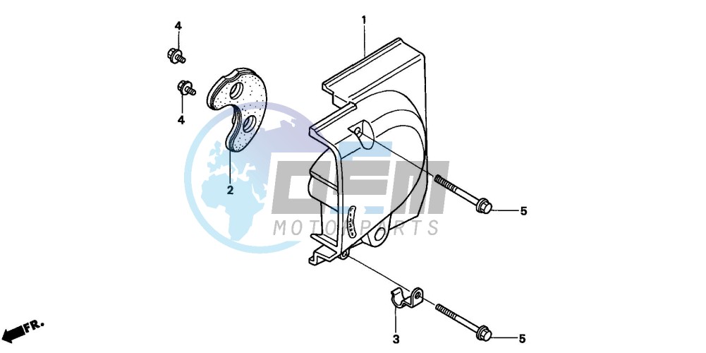 LEFT REAR CRANKCASE COVER