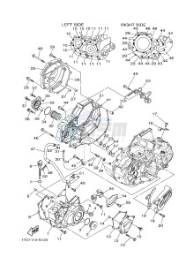 YFZ450R YFZ45YSXJ (BW29) drawing CRANKCASE COVER 1