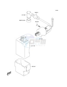 KLX 125 A (A1-A3) drawing IGNITION SYSTEM