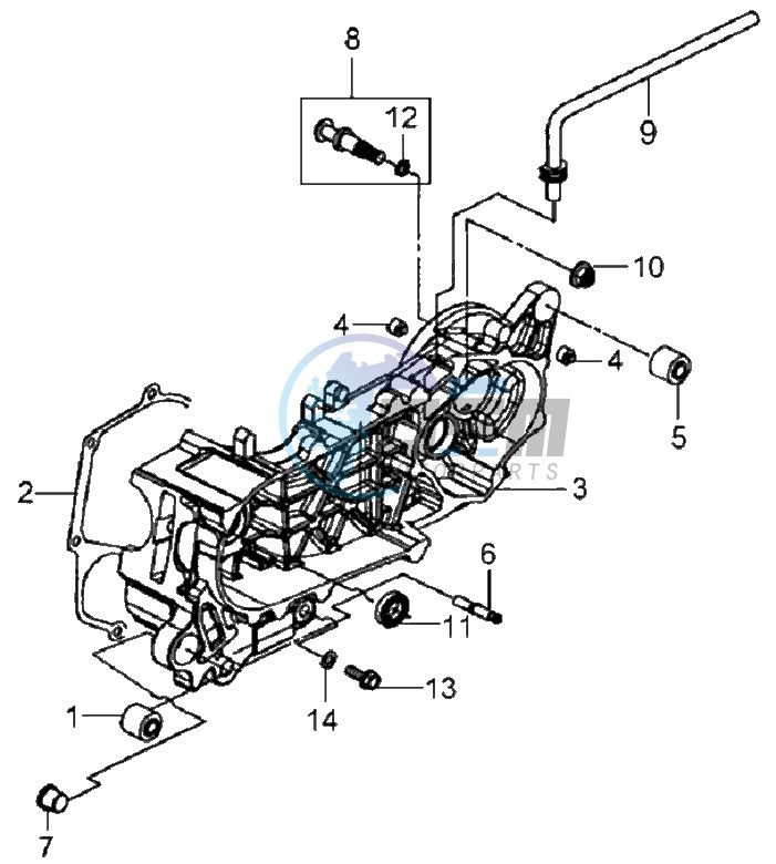 CRANKCASE LEFT