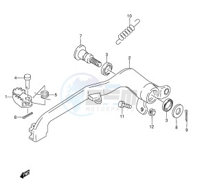 RMX250 (E1) drawing REAR BRAKE