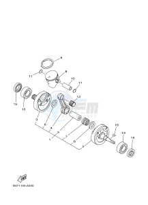 YZ125 (1SR8 1SR8) drawing CRANKSHAFT & PISTON