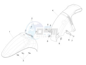 Liberty 50 4T PTT NEXIVE drawing Wheel huosing - Mudguard